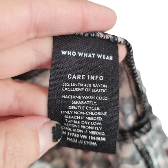 Who What Wear Dress Womens XS Leopard Print Short Sleeve - Picture 10 of 10